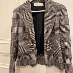 Valentino Plaid Blazer